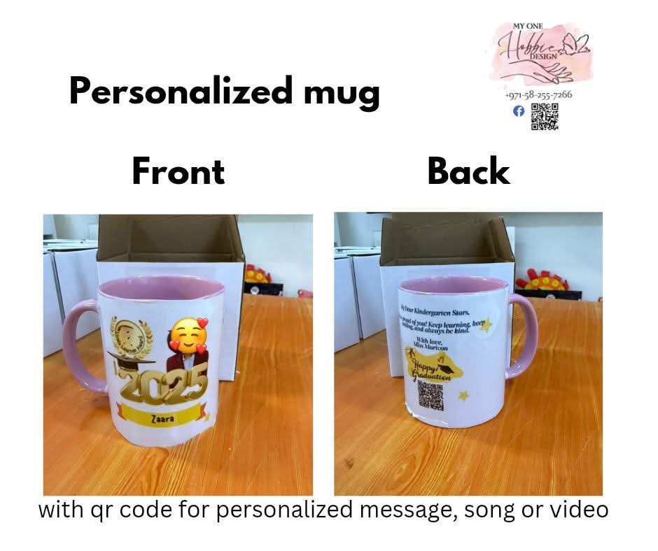 Personalized QR Code Mug – Your Message, Your Style!